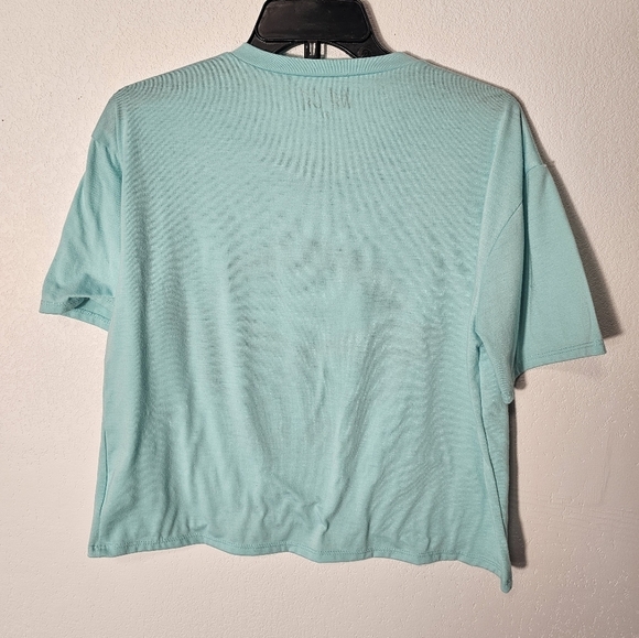 Wst Cst Mint Green Graphic Crop Top Tee - Embrace Change Size Medium - Picture 4 of 6